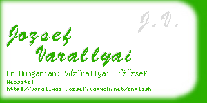 jozsef varallyai business card